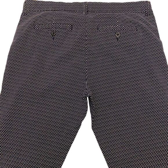 Khakis by Gap‎ Slim City Navy with White Polkadots Cropped Pants Size 10 - Picture 7 of 14